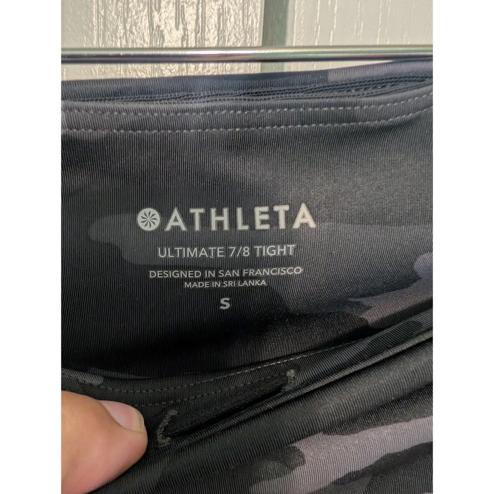 Athleta Women Athletic Camo Ankle Leggings 7/8 Small